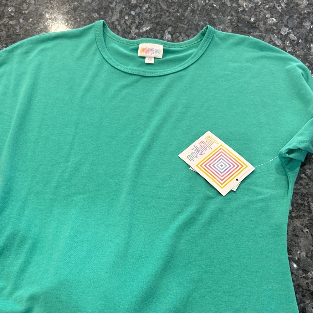 LuLaRoe Teal Short Sleeve Dress